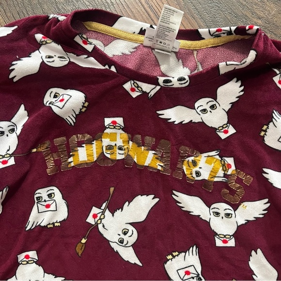 Harry Potter Wizarding World Hogwarts Pajamas PJ Lounge Set Women X-Small Sleep - Picture 2 of 3